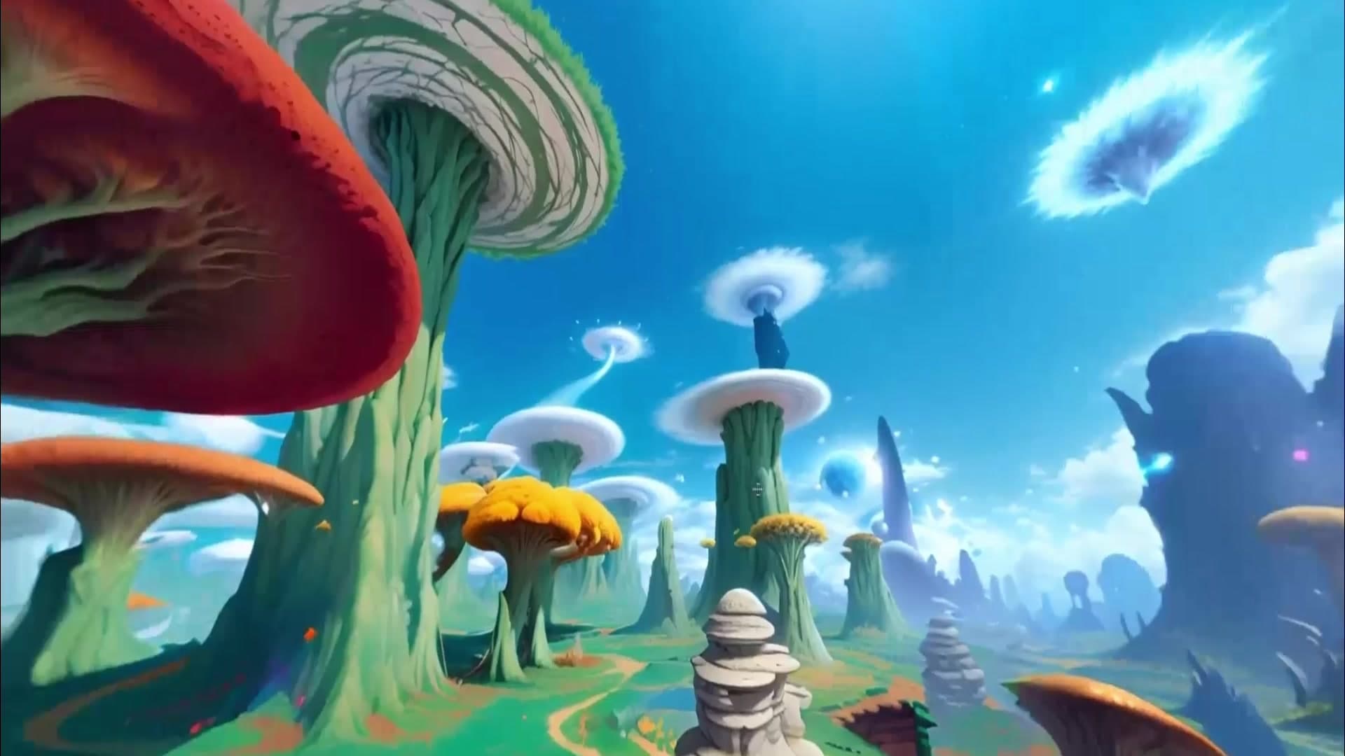 Generated panoramic world for an immersive experience